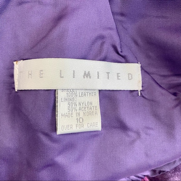 The Limited Skirt Purple Leather Pencil - Picture 7 of 11